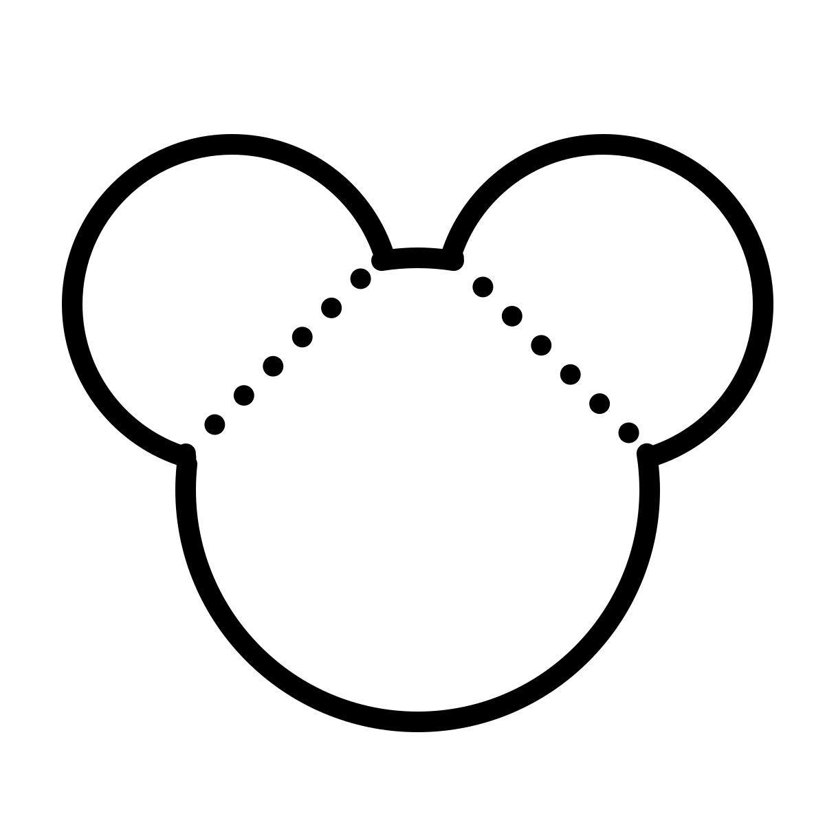 dotted style h2o molecule icon