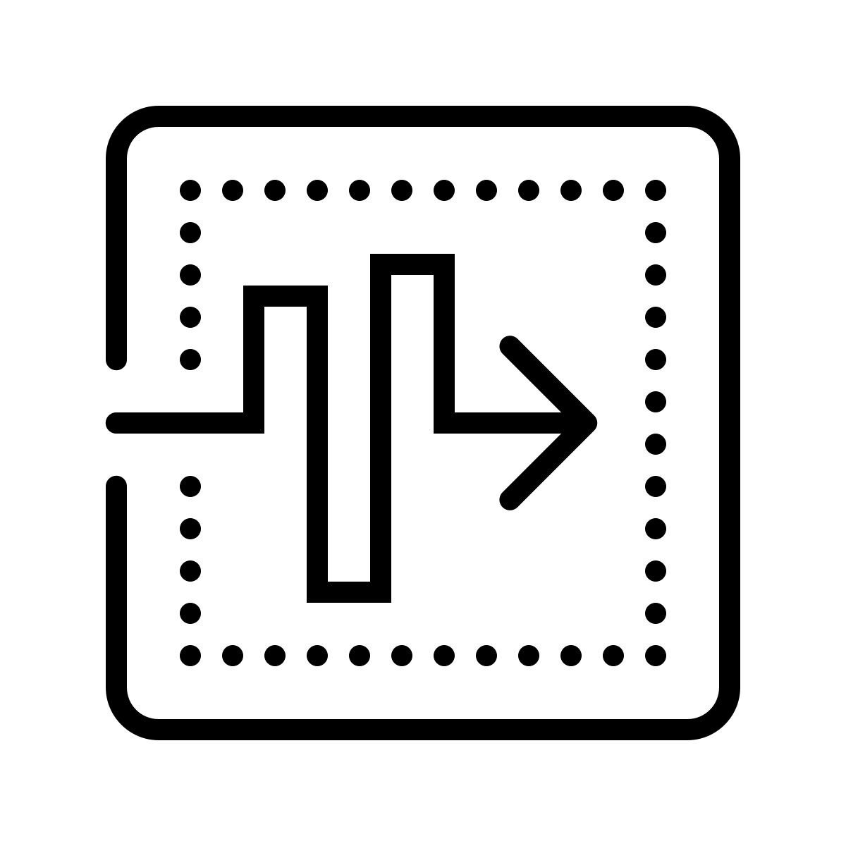 dotted style 찾기 힘들다 icon