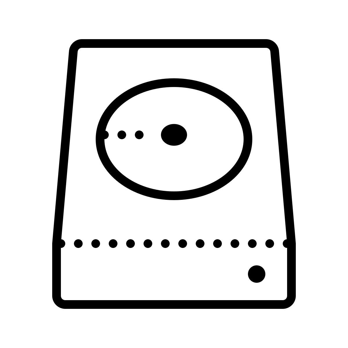 dotted style disco rigido icon