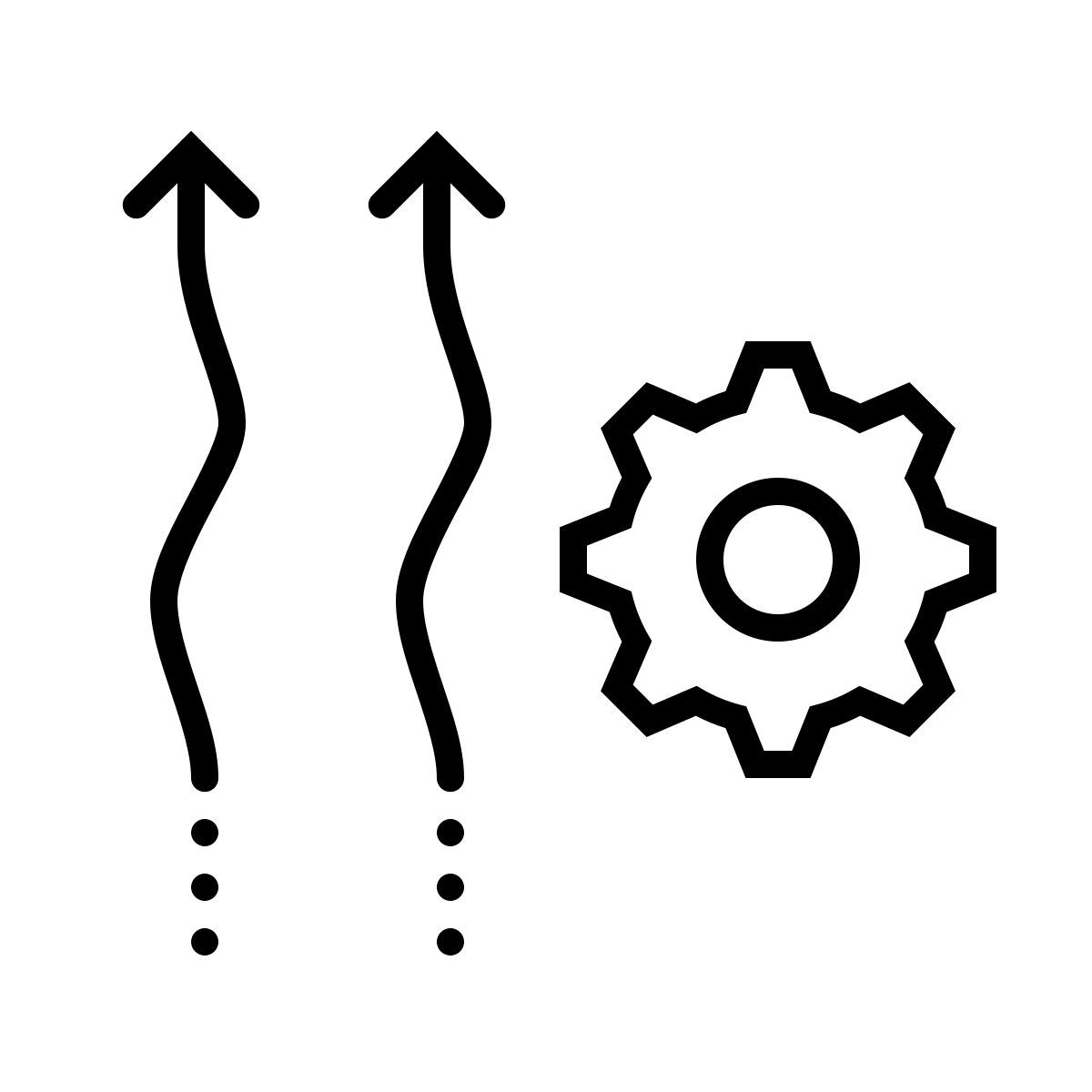 dotted style automazione riscaldamento icon