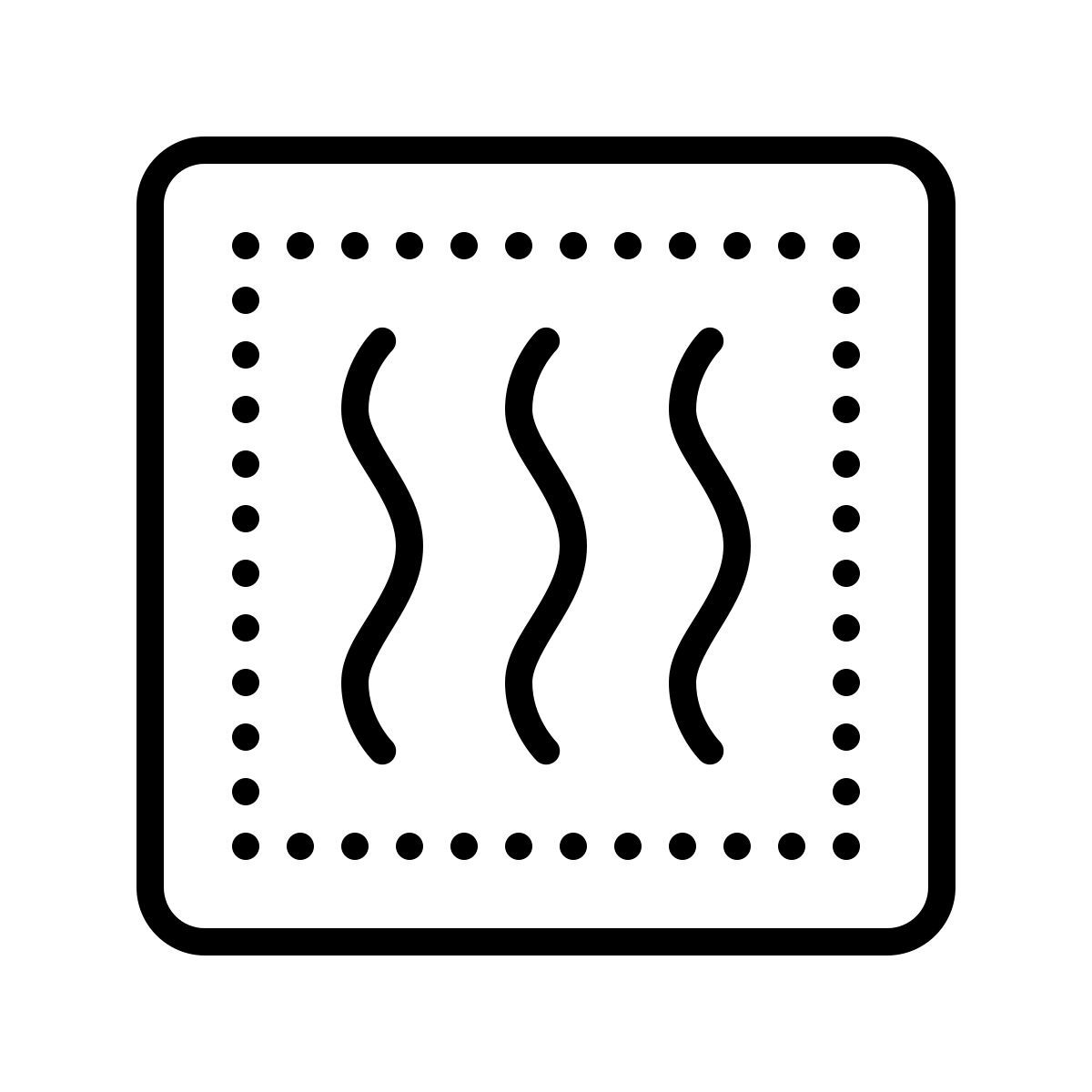 dotted style calefacción icon