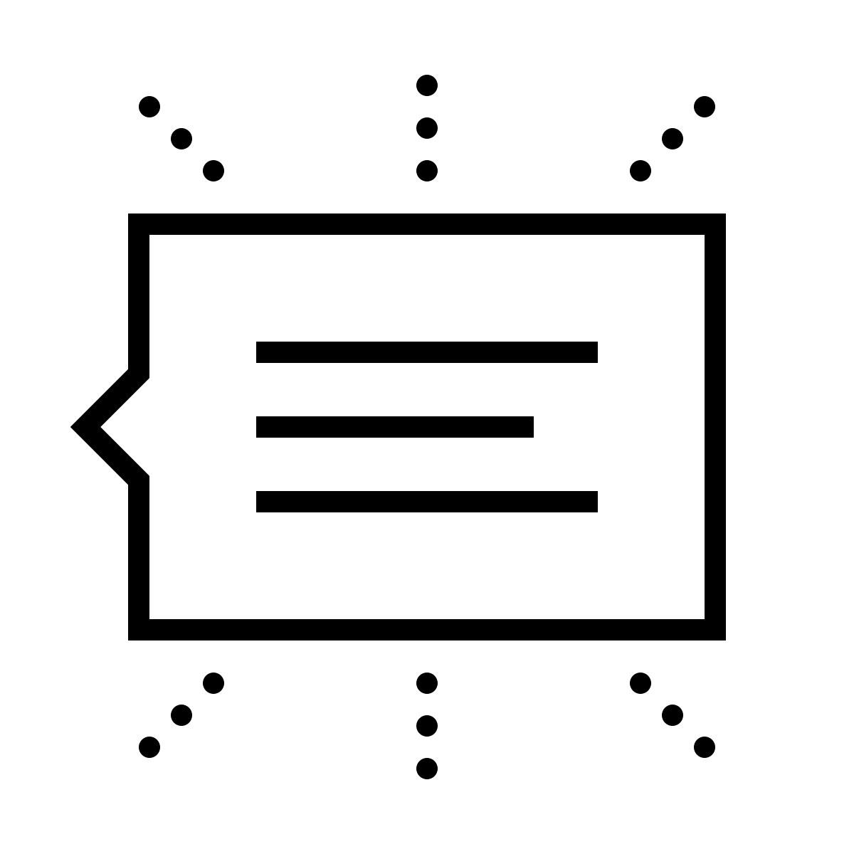 dotted style insinuación icon