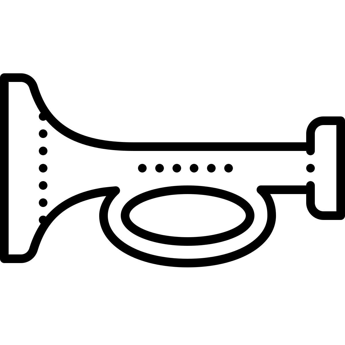 dotted style cuerno icon