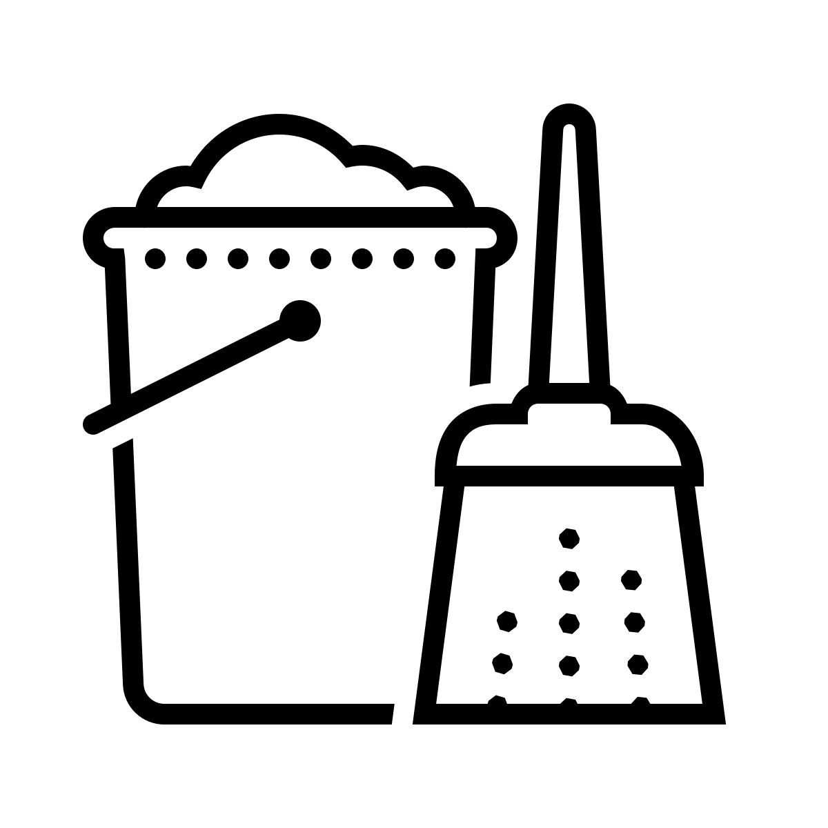 dotted style pulizie icon