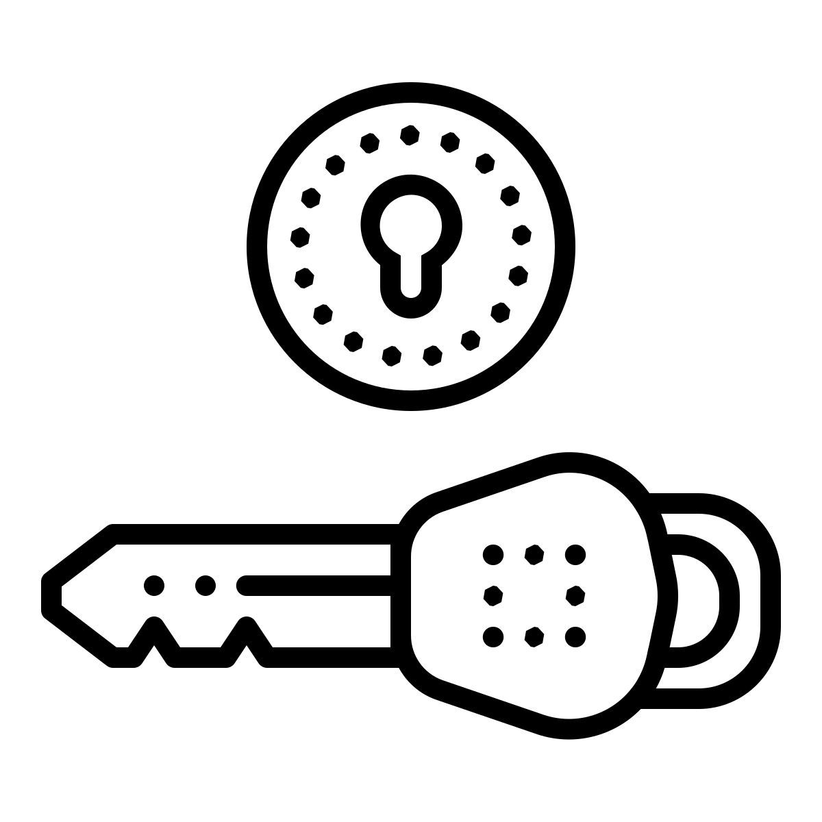 dotted style 点火开关警告 icon