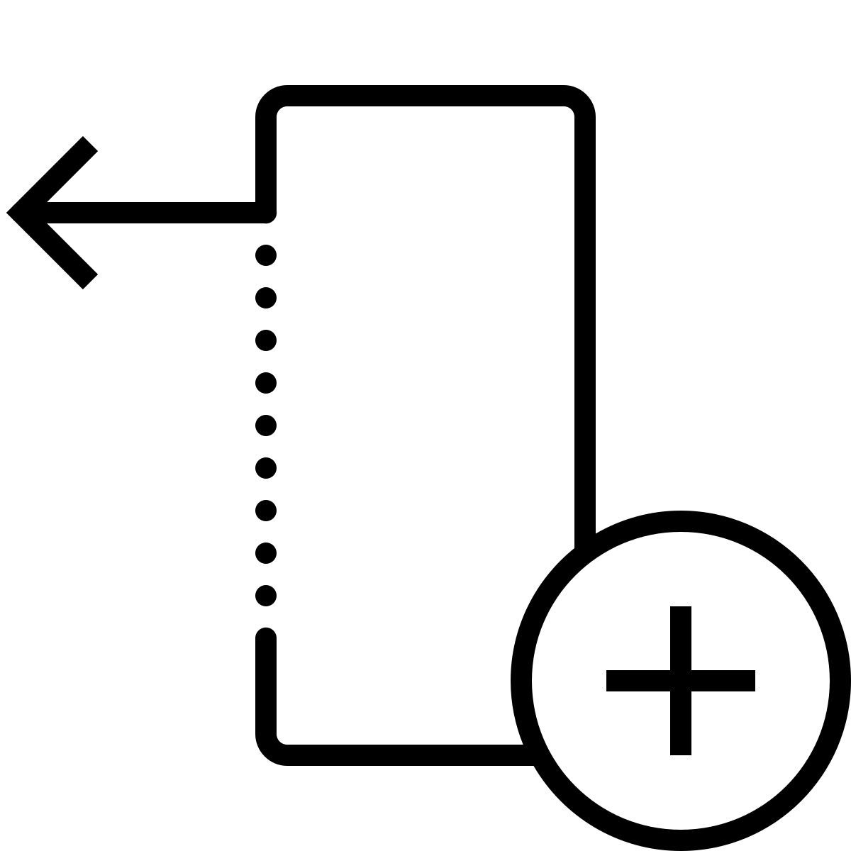 dotted style insertar columna a la izquierda icon