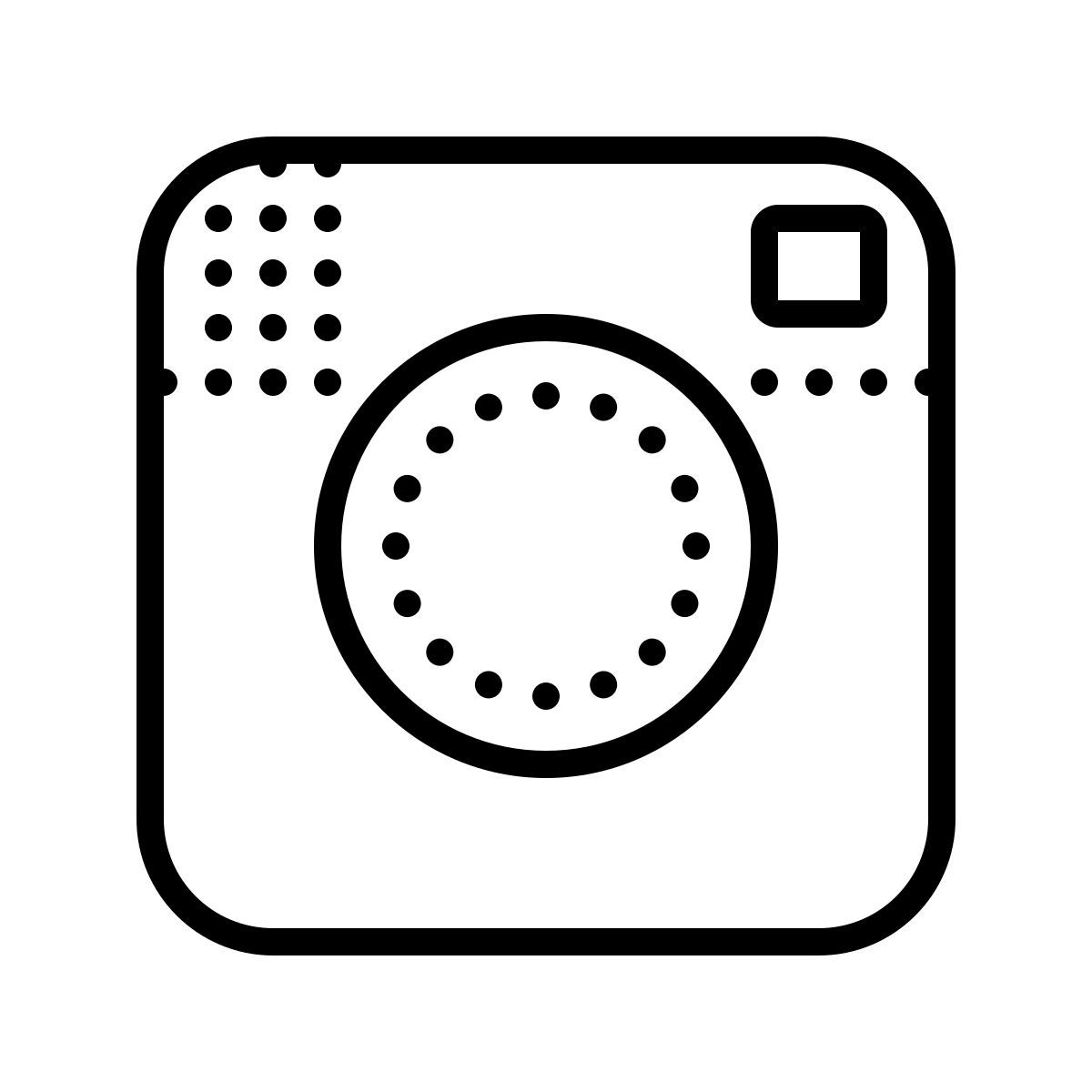 dotted style instagram viejo icon