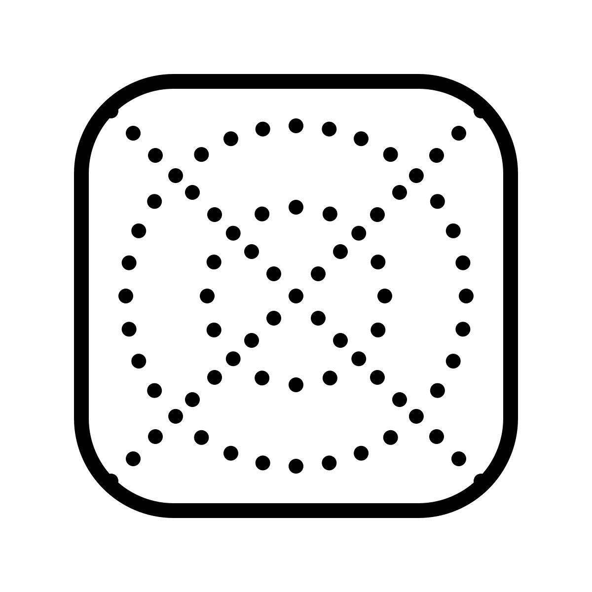 dotted style ios app icon shape icon