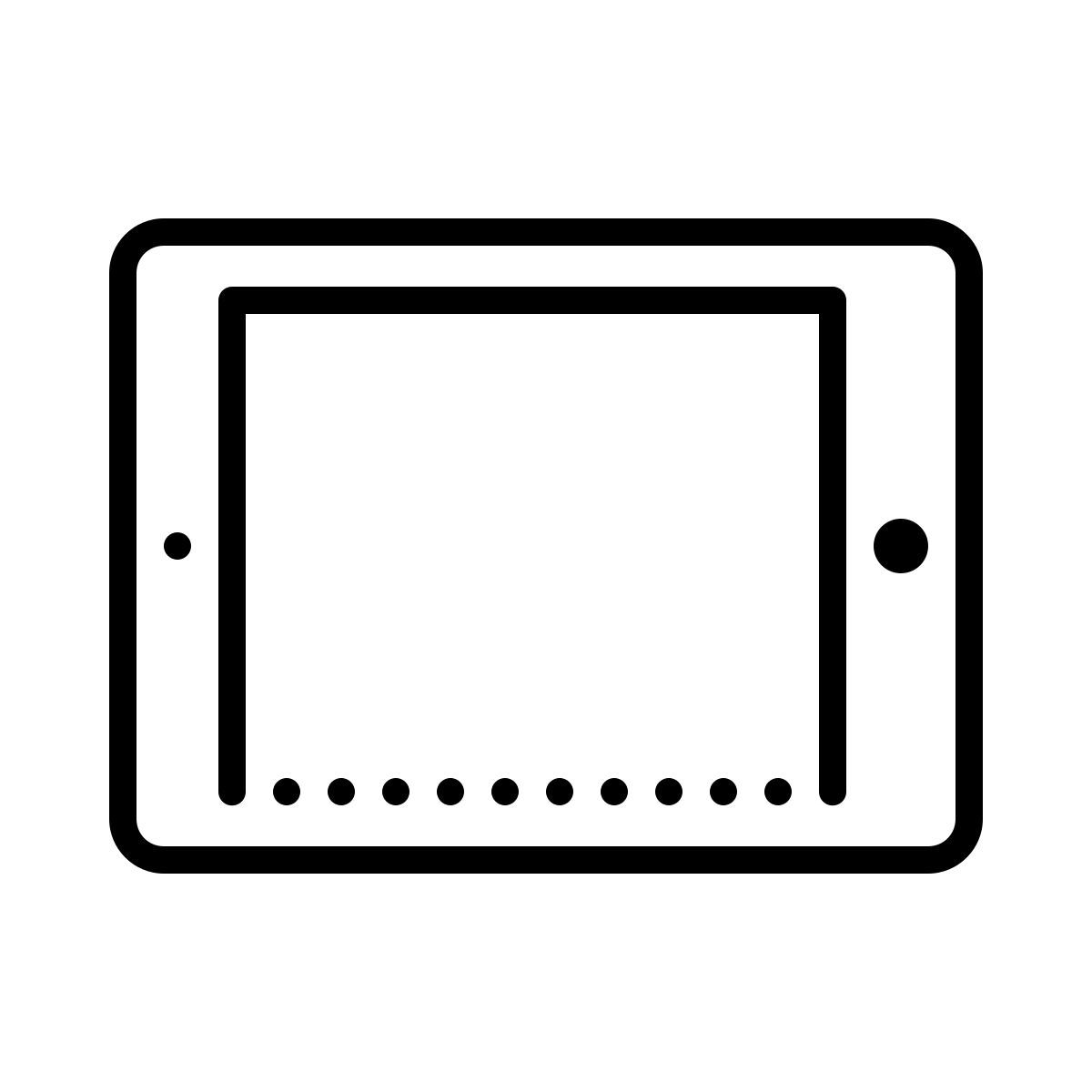 dotted style 아이 패드 icon