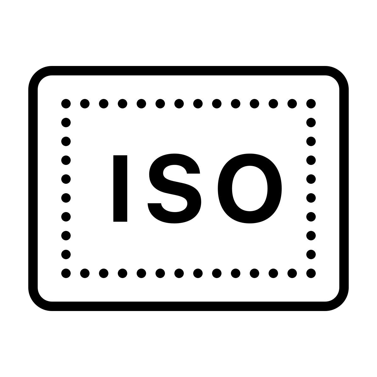 dotted style iso icon