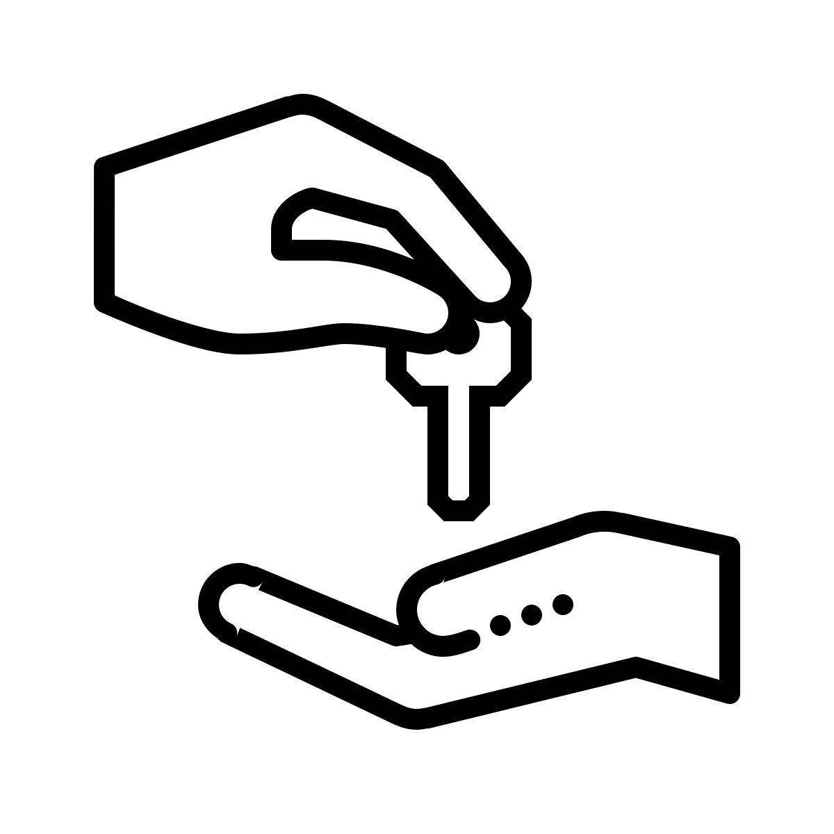 dotted style 키 교환 icon