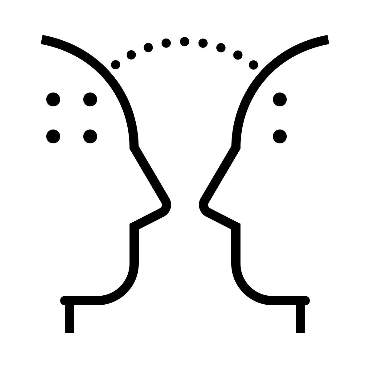 dotted style transferência de conhecimento icon