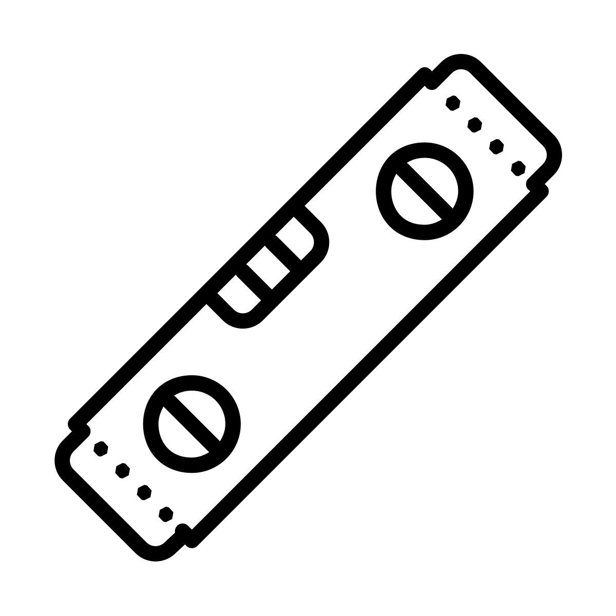 dotted style level tool icon