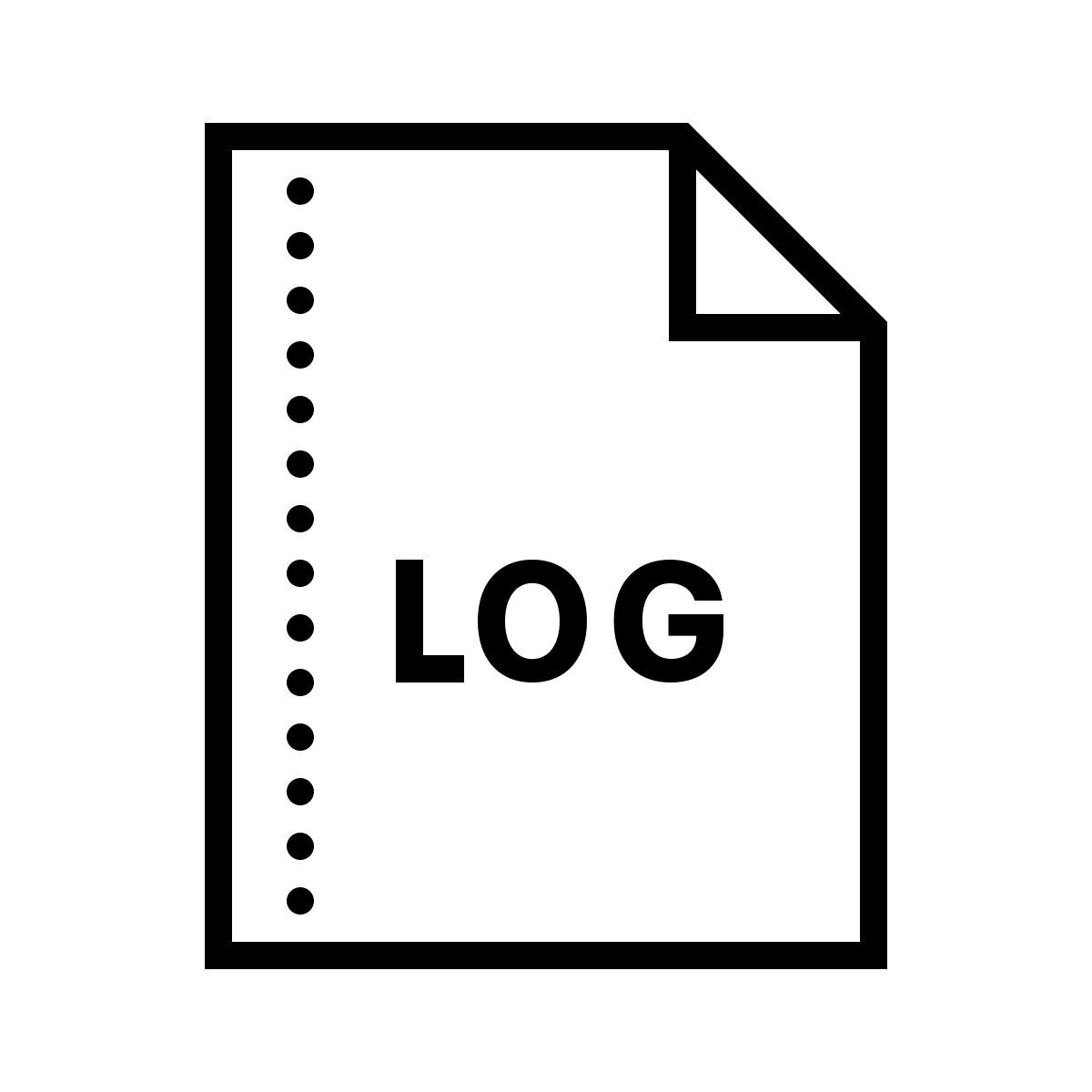 dotted style log icon