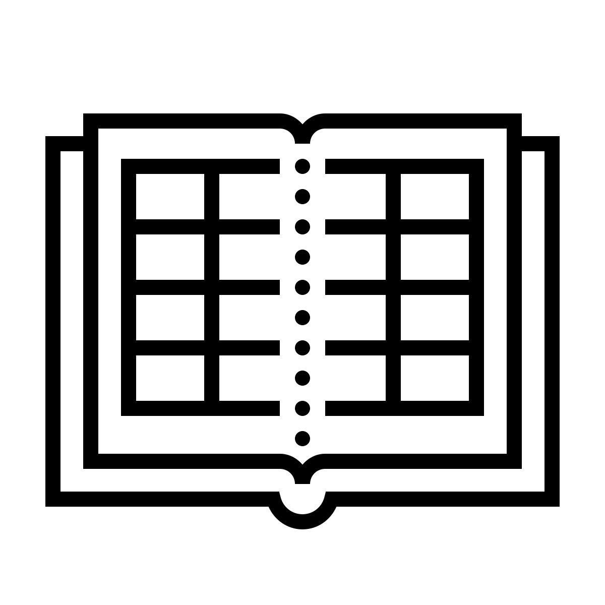 dotted style cuaderno icon