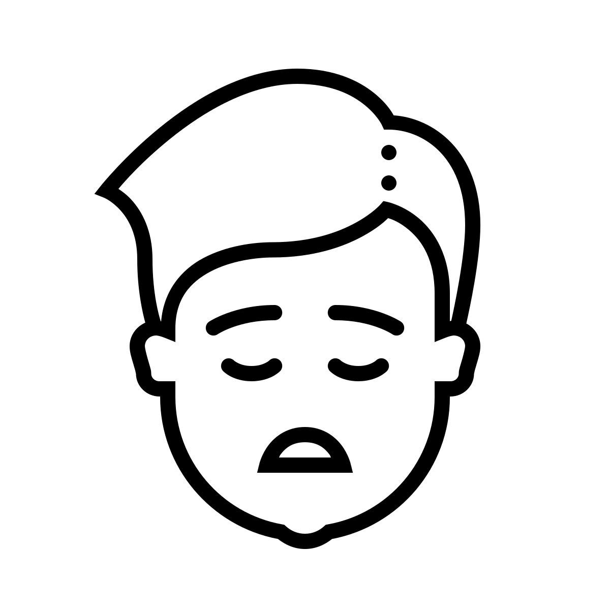 dotted style verlierer icon