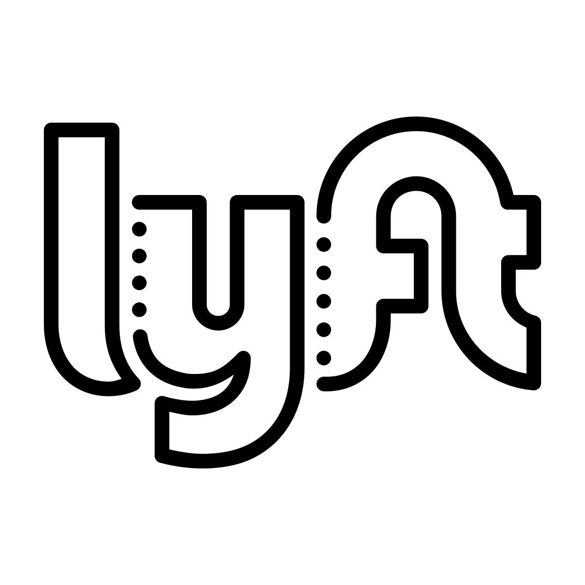 dotted style lyft icon