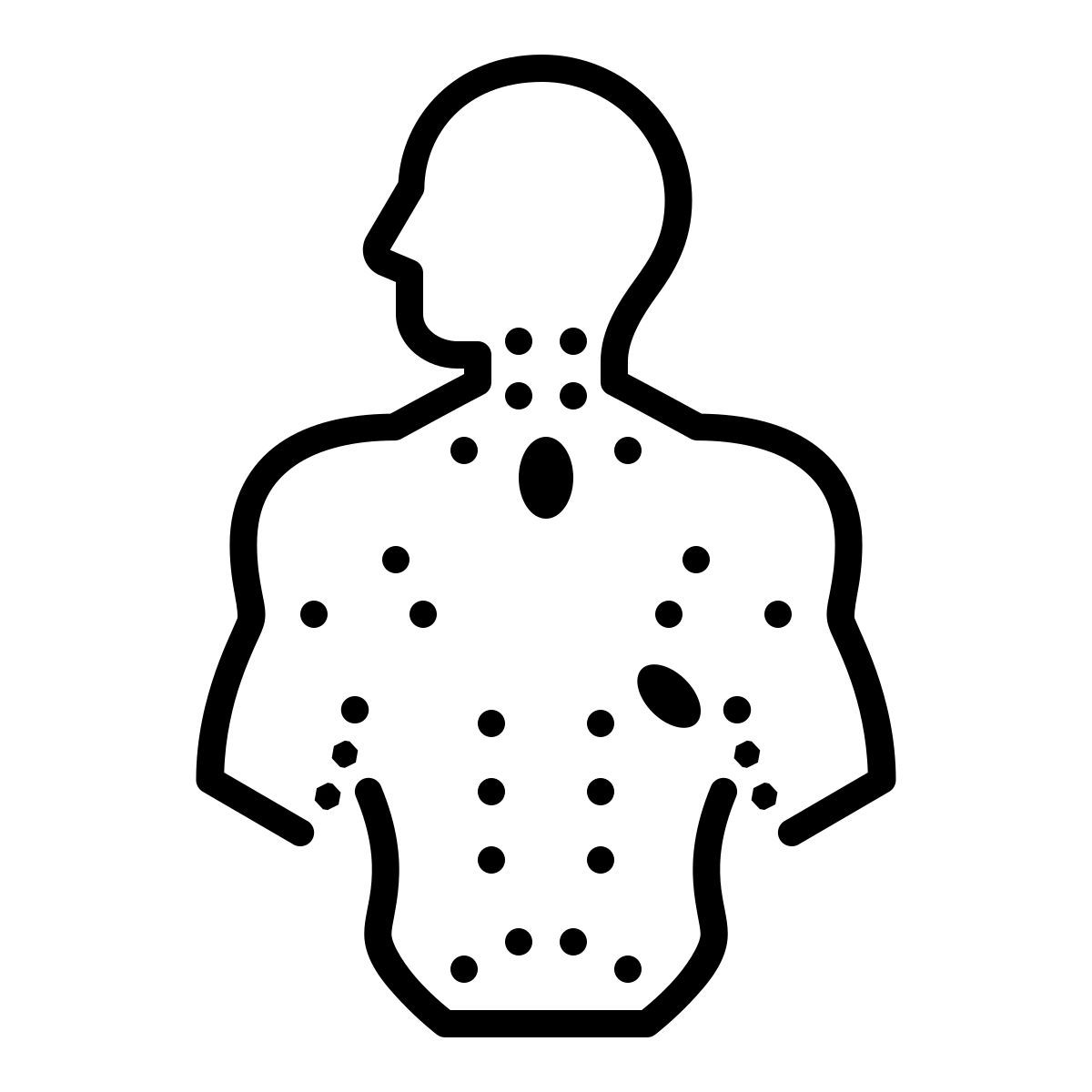 dotted style sistema linfático icon