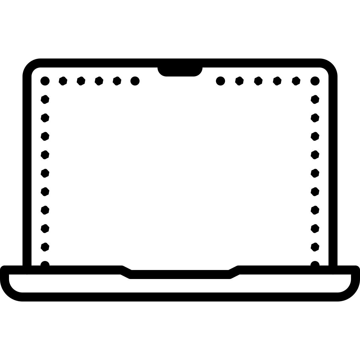 dotted style macbook icon