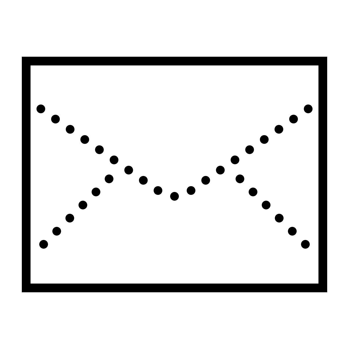 dotted style 邮件 icon