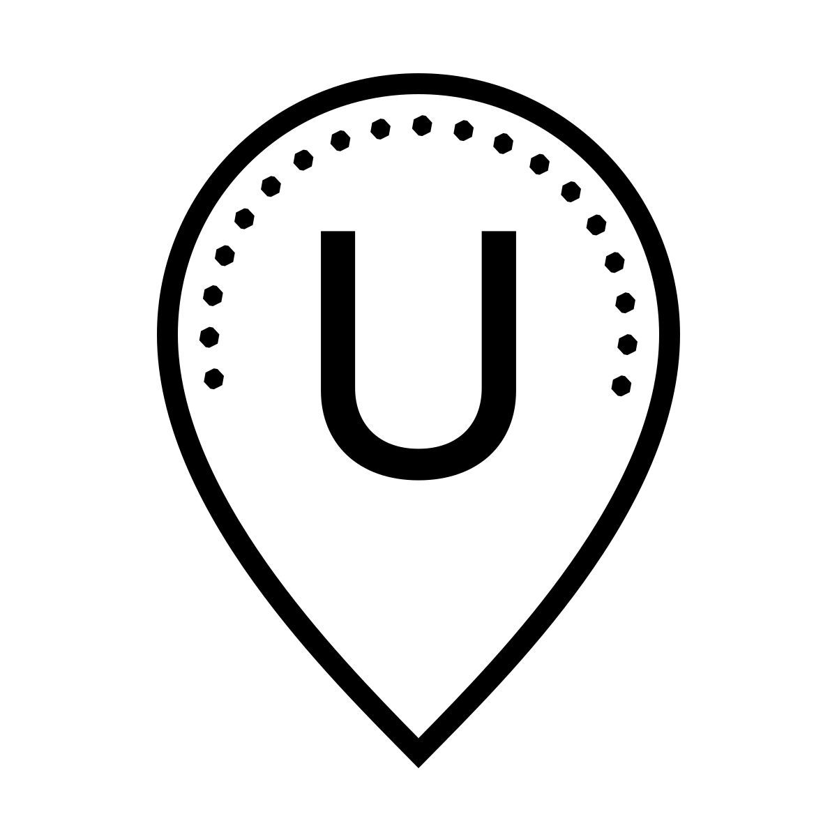 dotted style marcatore u icon