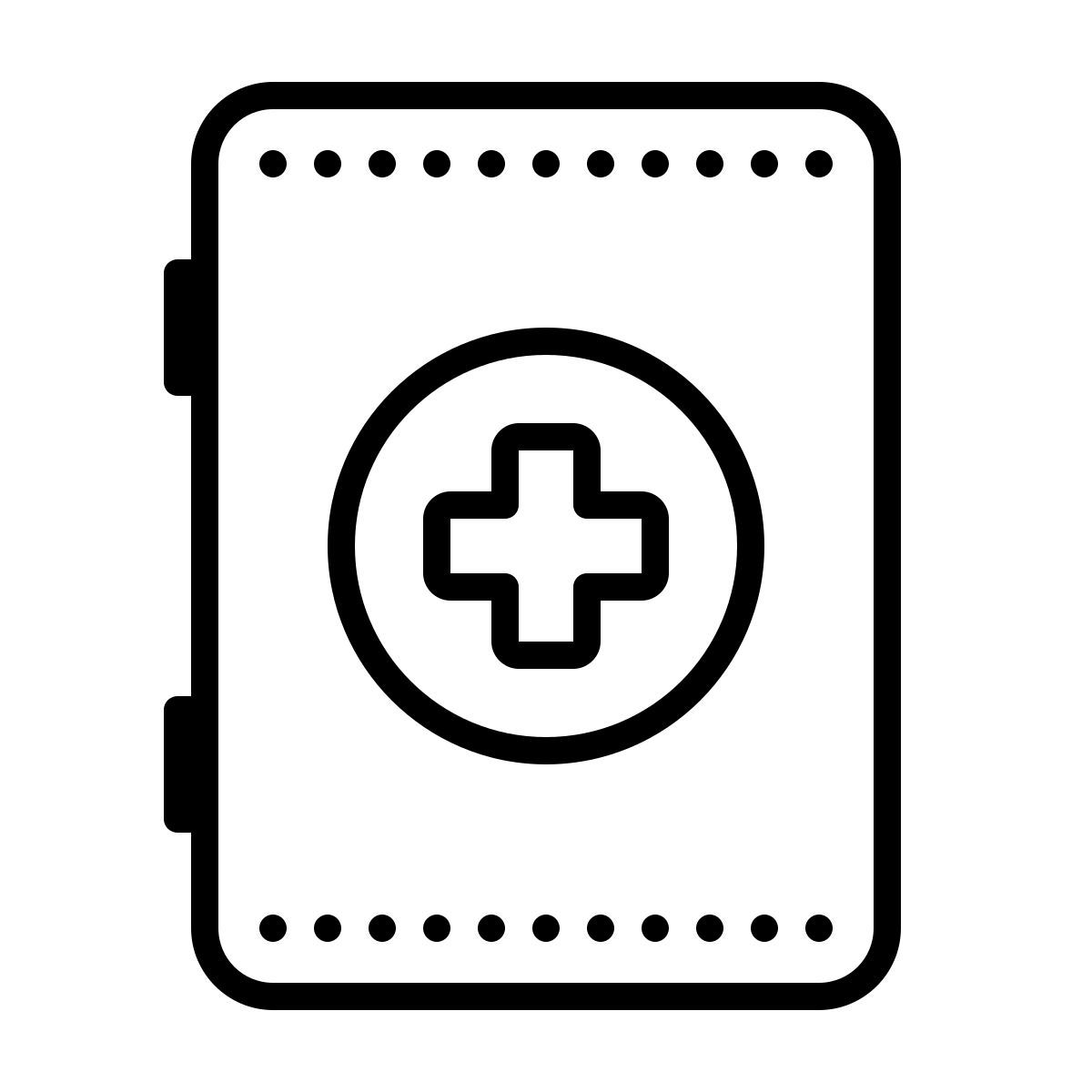 dotted style botiquín icon