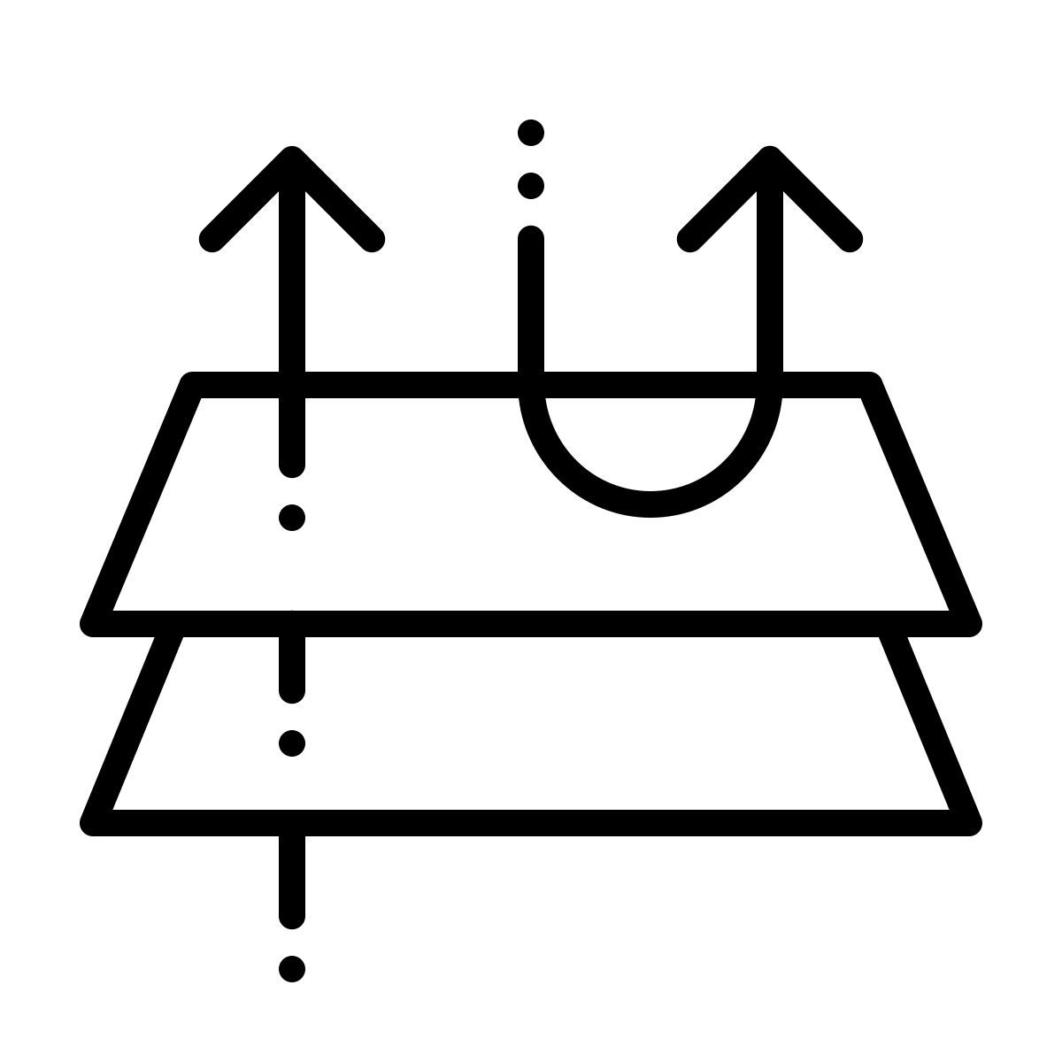 dotted style flèches icon