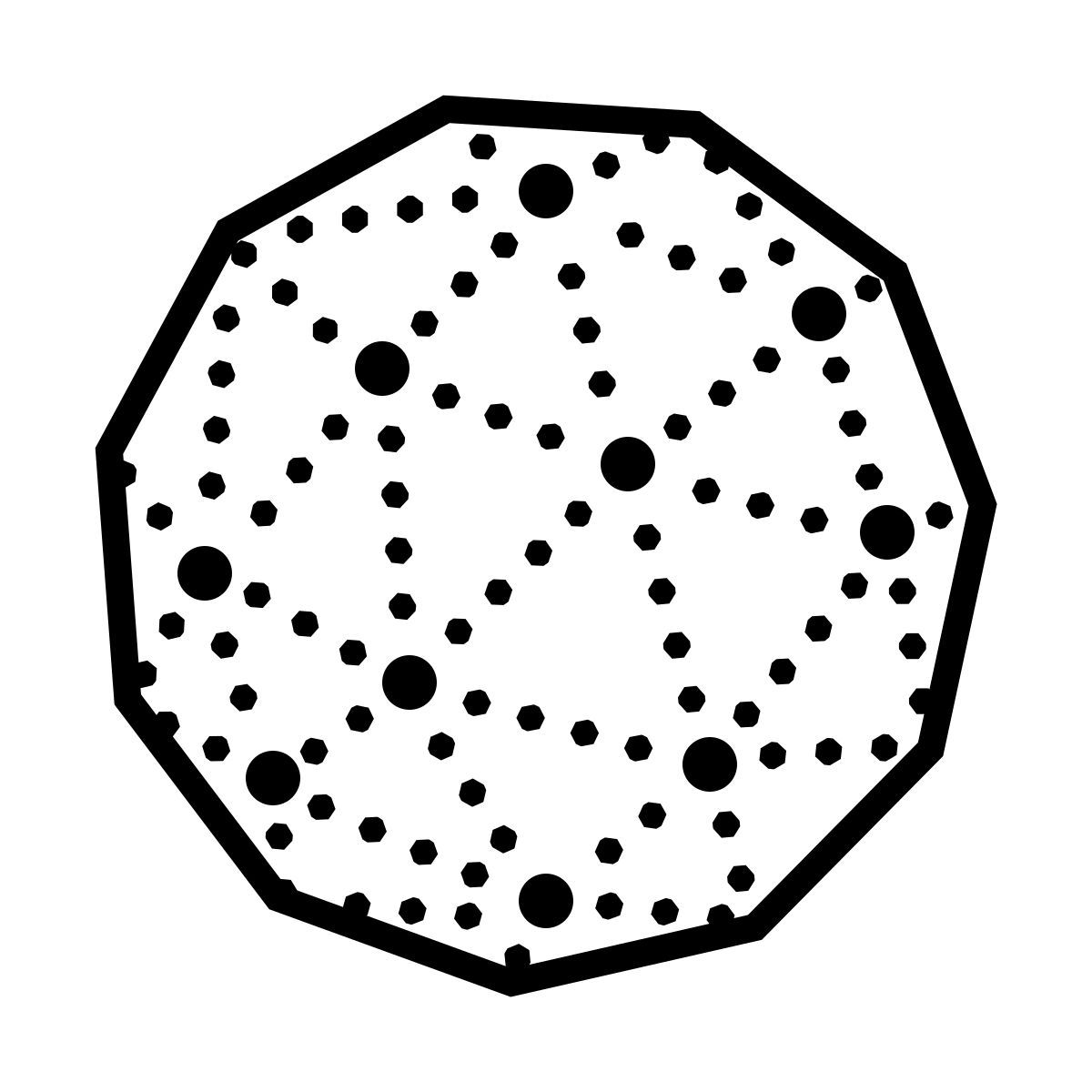 dotted style sphere icon