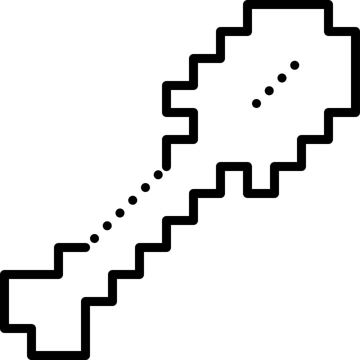 dotted style pala de minecraft icon