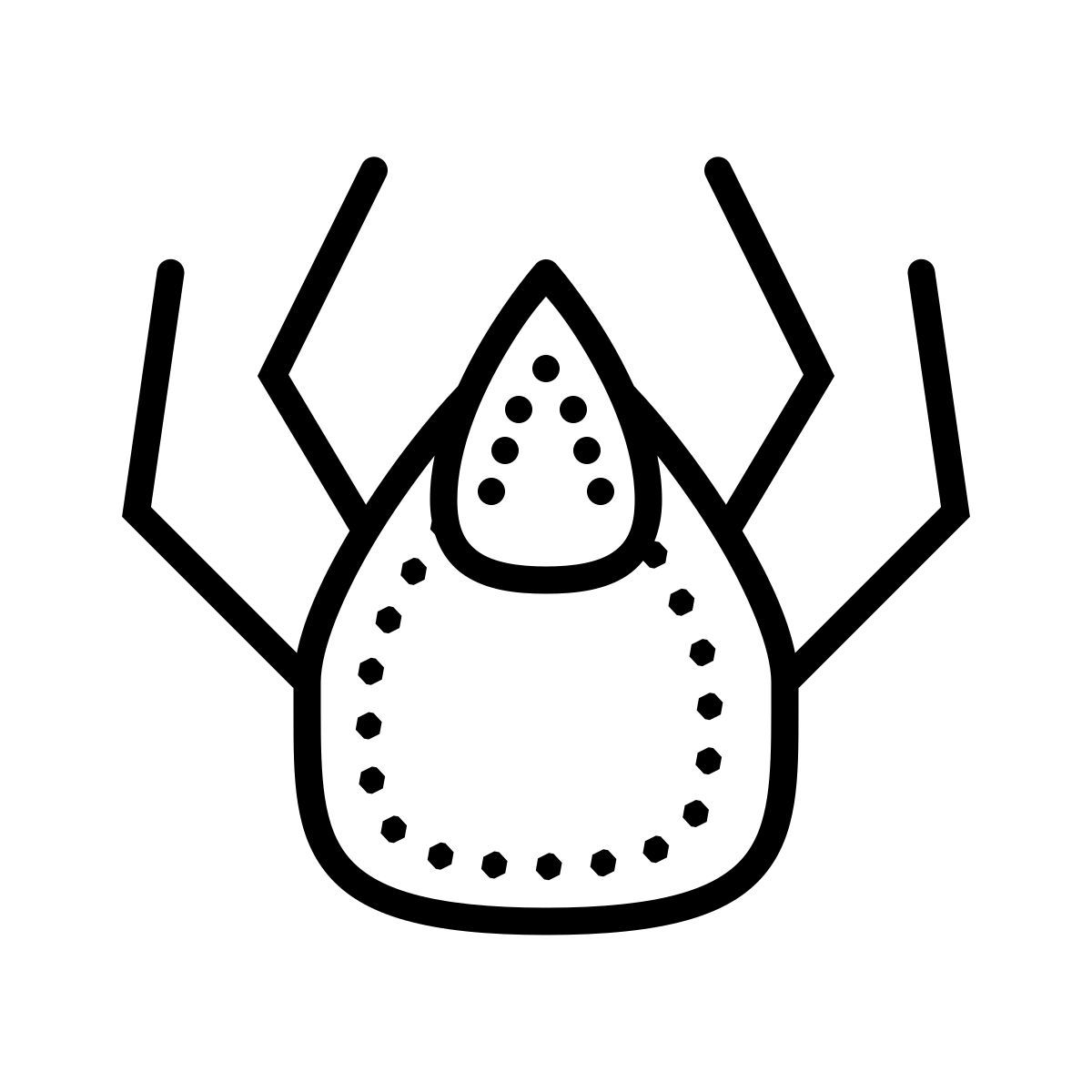 dotted style acaro icon