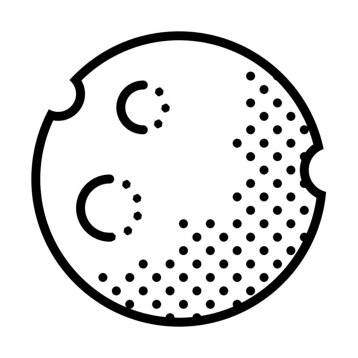 dotted style luna icon