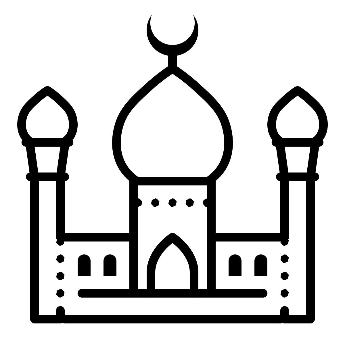 dotted style 모스크 icon