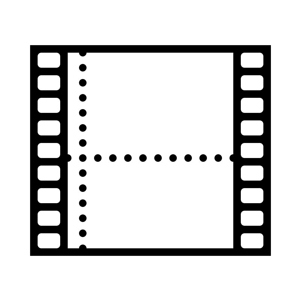 dotted style film icon