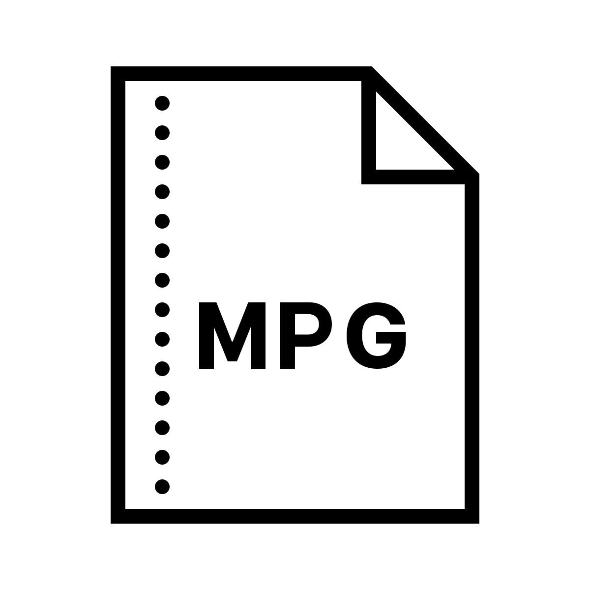 dotted style mpg icon