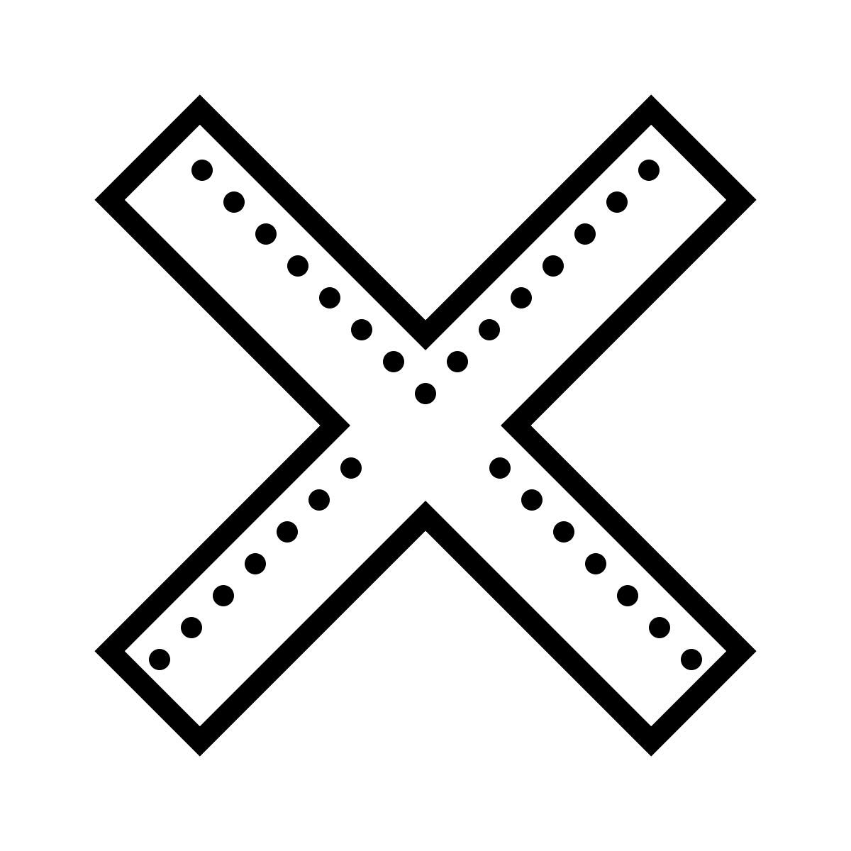 dotted style multiplicar icon