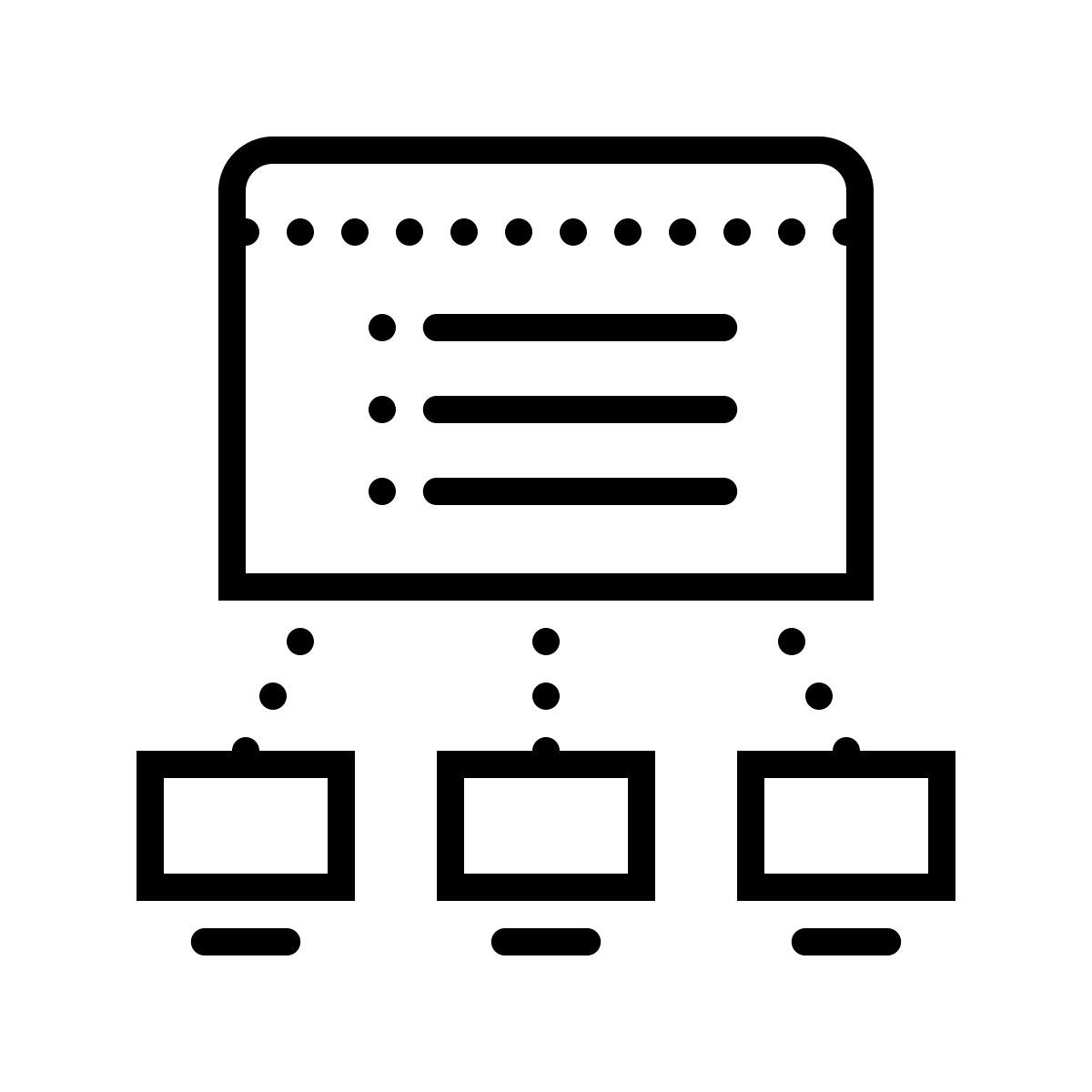 dotted style 네트워킹 관리자 icon