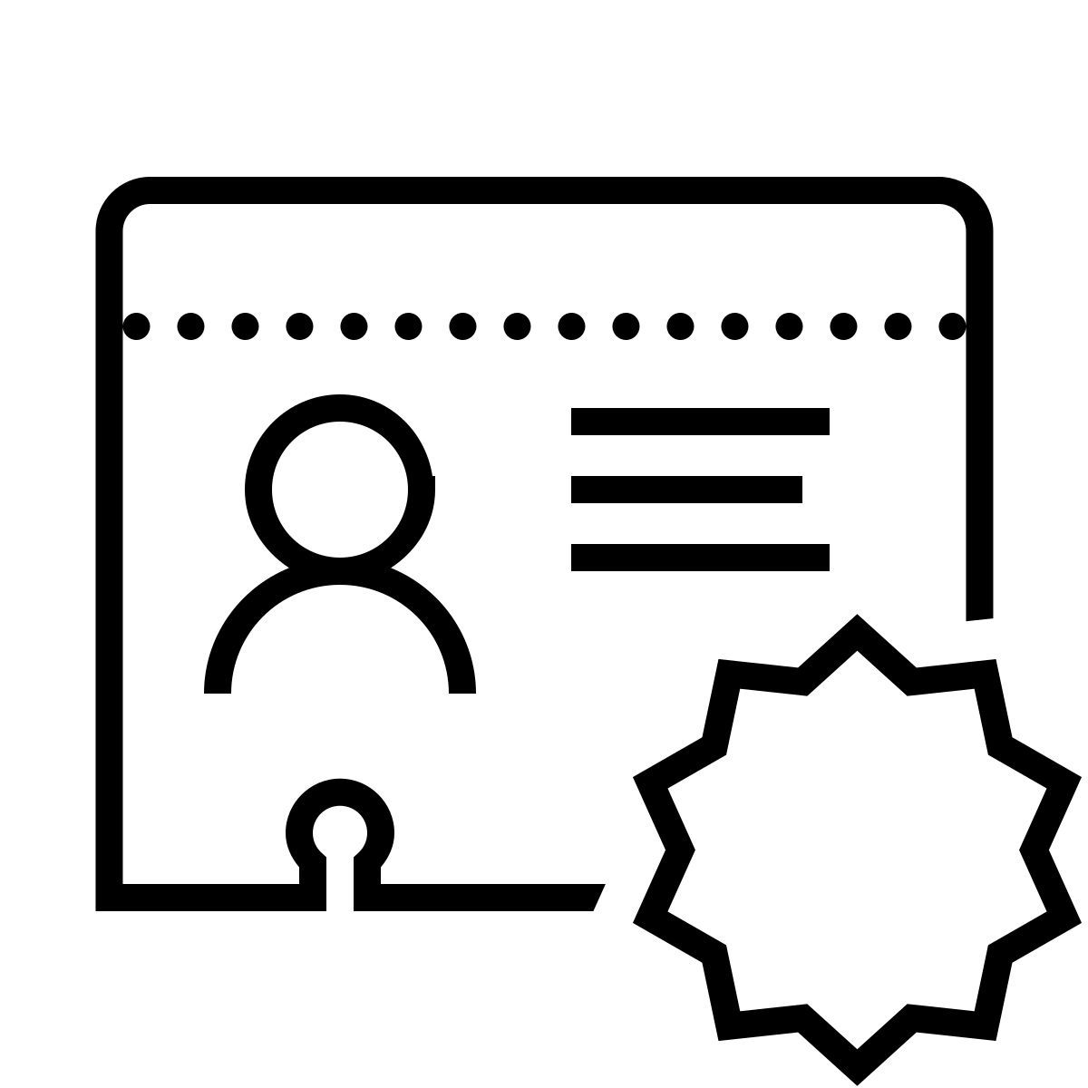 dotted style contacto icon