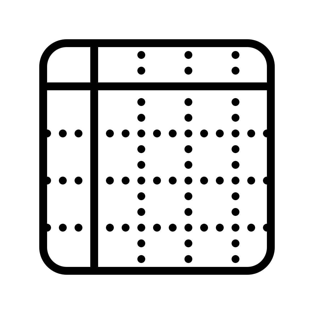 dotted style nueva hoja de cálculo icon