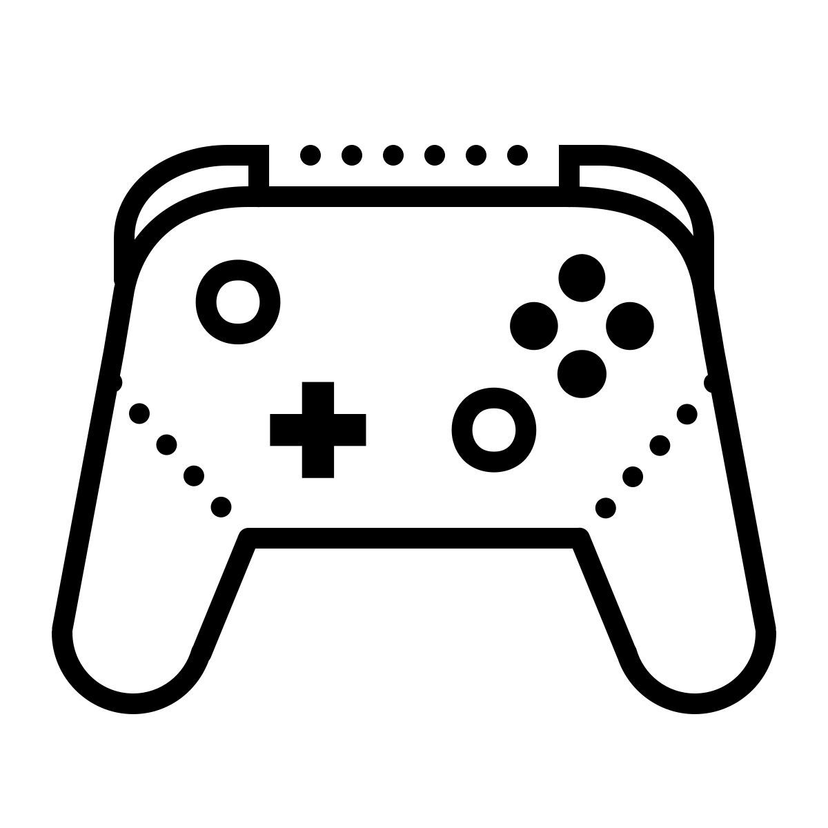 dotted style 게임 패드 icon
