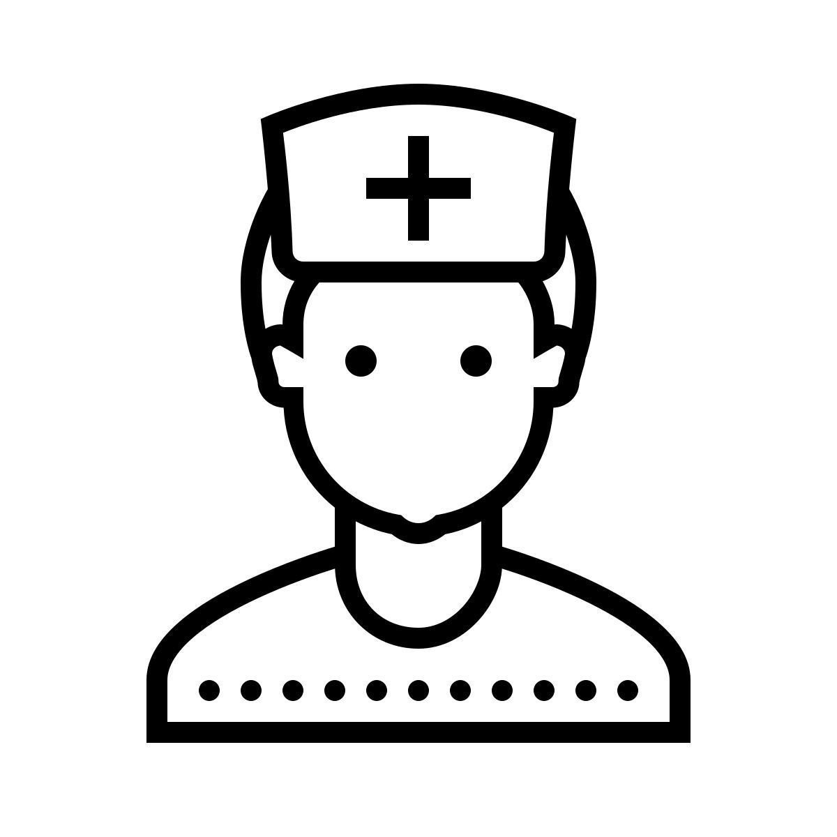 dotted style infirmier icon