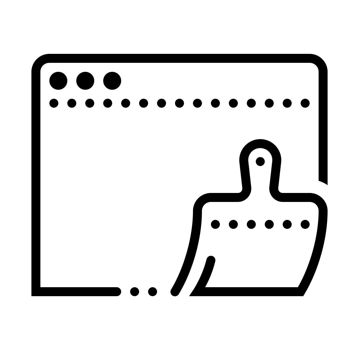 dotted style grafikdesign icon