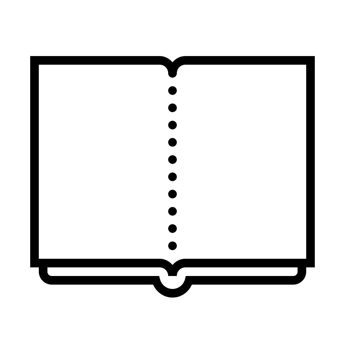 dotted style 翻开的书 icon