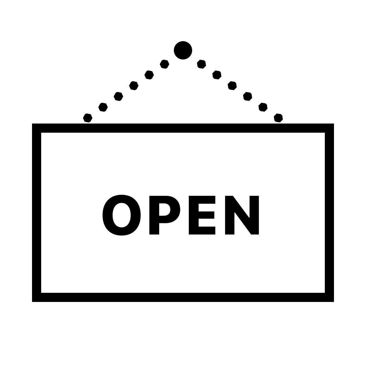 dotted style abierto icon