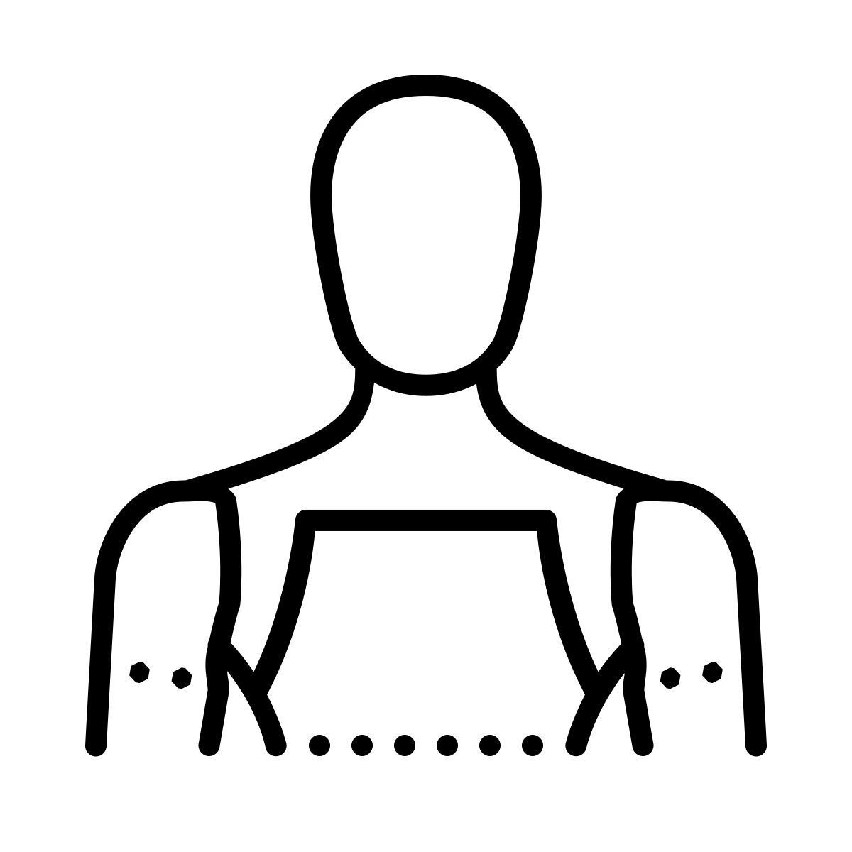 dotted style robot icon