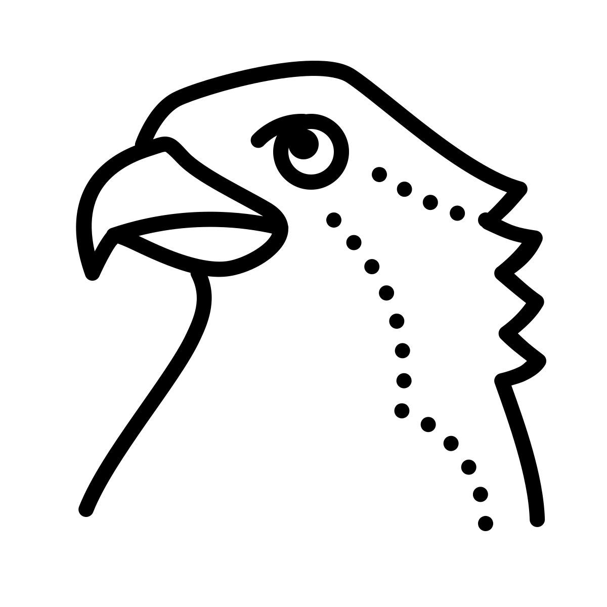 dotted style halcón icon