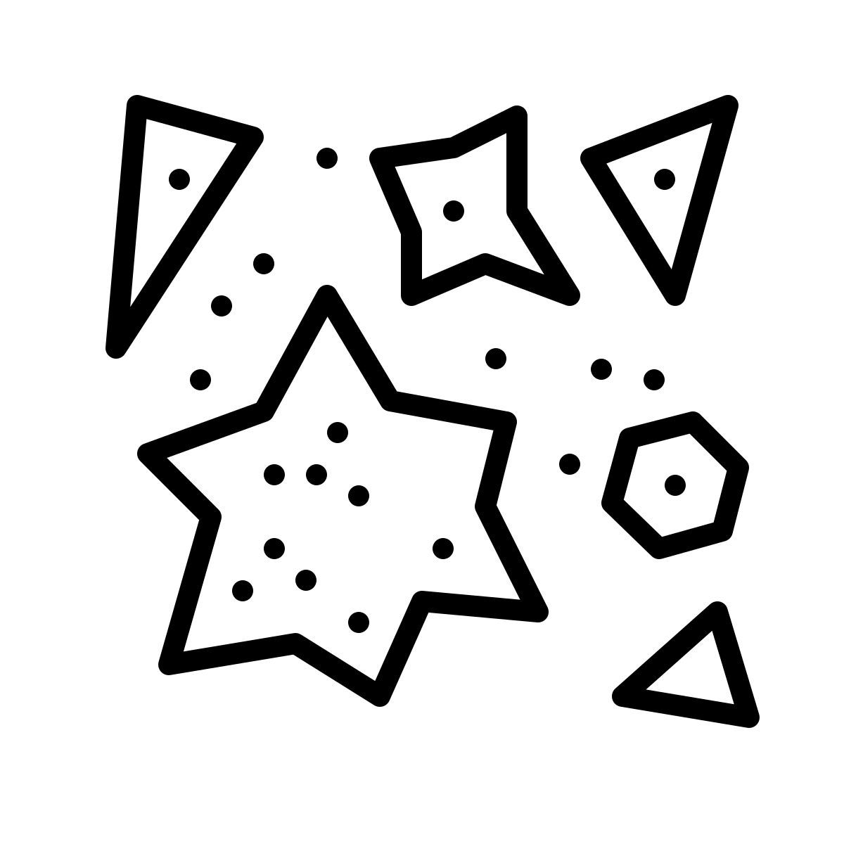 dotted style partikel icon