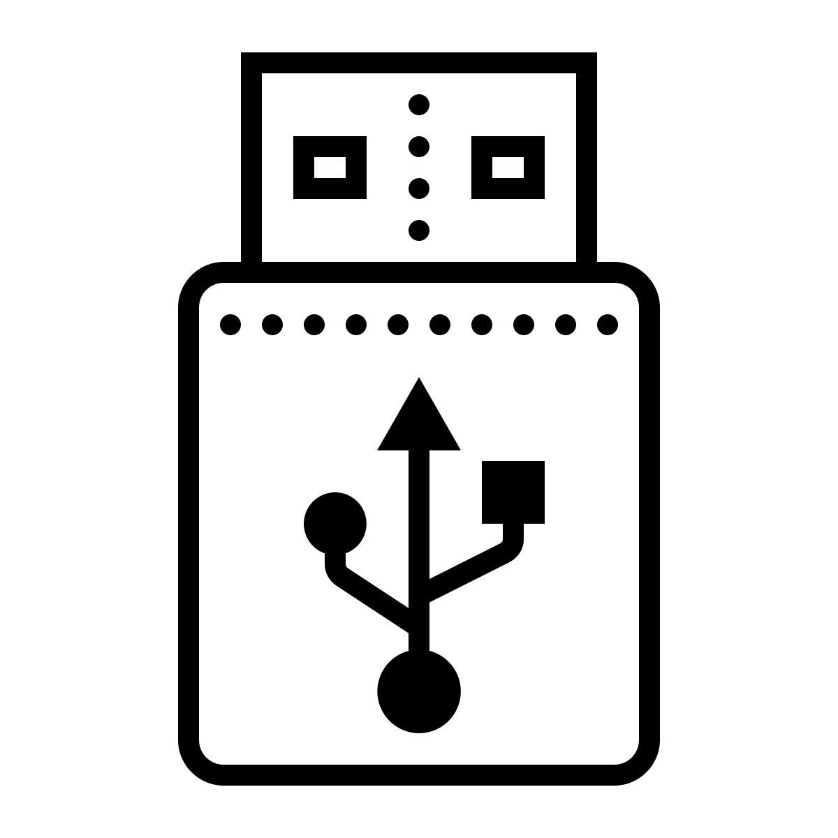 dotted style 펜 드라이브 icon