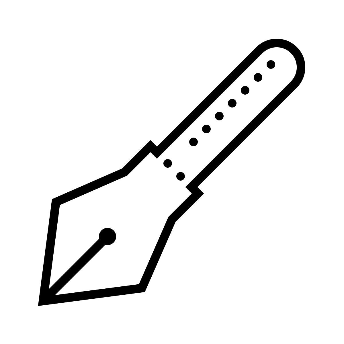 dotted style pluma icon