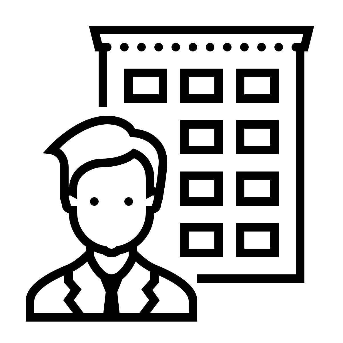 dotted style 固定工作 icon