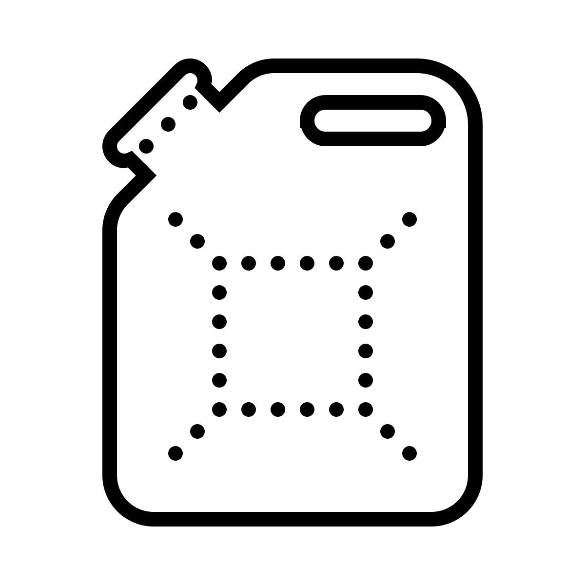 dotted style benzin icon